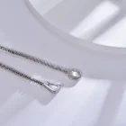 Bracelet Diamond 14k Tennis Bracelet 4mm Round Cut Moissanite CZ Diamond Pure 14k White Gold Bracelet