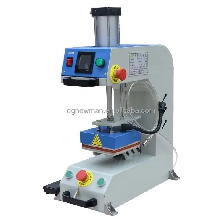product hot selling pneumatic single station label heat press machine-2