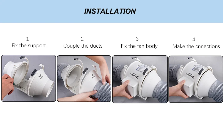 Duct Inline Fan, 736, CFM, HVAC - detail 28