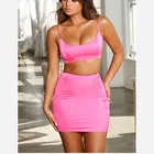 Design Dress Custom New Design Ladies Sexy Bodycon Skirt And Crop Top Set 2 Piece Set Women Dress Clothing Ropa De Mujer