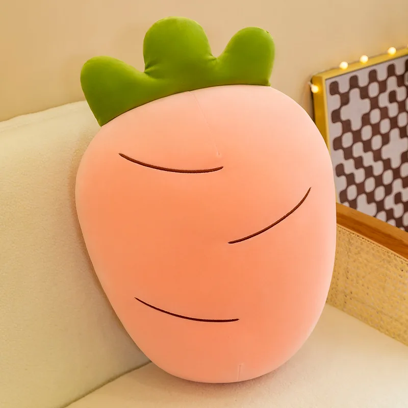 Creative Simulation Fruit Plush Toys Cute Carrot Pillow Children's Dolls Home Sofa Cushions Wholesale