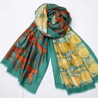 Scarf Viscose 2021 Ladies Print Scarf Fashionable Versatile Soft Tassel Shawl Viscose Cotton The Muslim Scarf