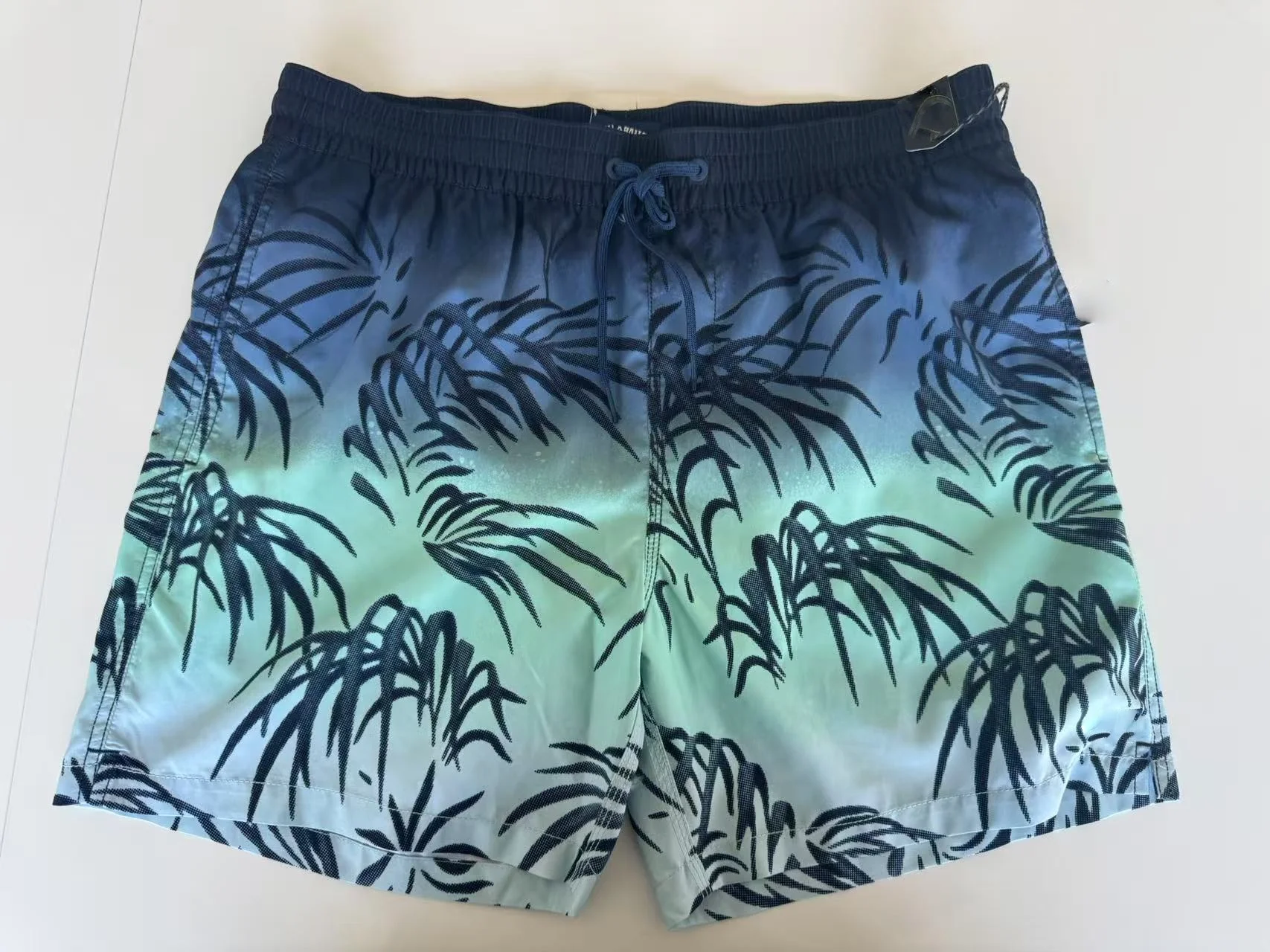 Men's Custom Quick Dry Waterproof Vintage Floral Digital Printed Spandex/Cotton Boardshorts Drawstring Closure Mid Trunks factory