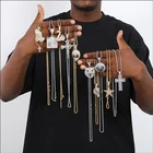 Necklaces Hip Hop Bling CZ Iced Out Cubic Zirconia Necklaces Pendants For Men Jewelry Charm