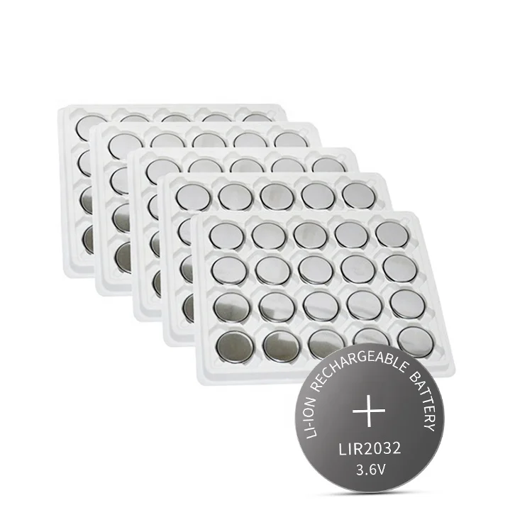 Lir Button Cells Battery Lir Coin Cell V Rechargeable