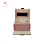 Pink Craft The Gift Box Gifts Custom Cardboard With Ribbon Pink Bow Packaging Craft Gift Box