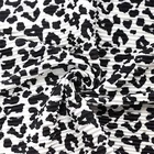 Printed Pleated Printed Factory Wholesale 100% Polyester Cow Leopard Printed Pleated Fabric For Garment