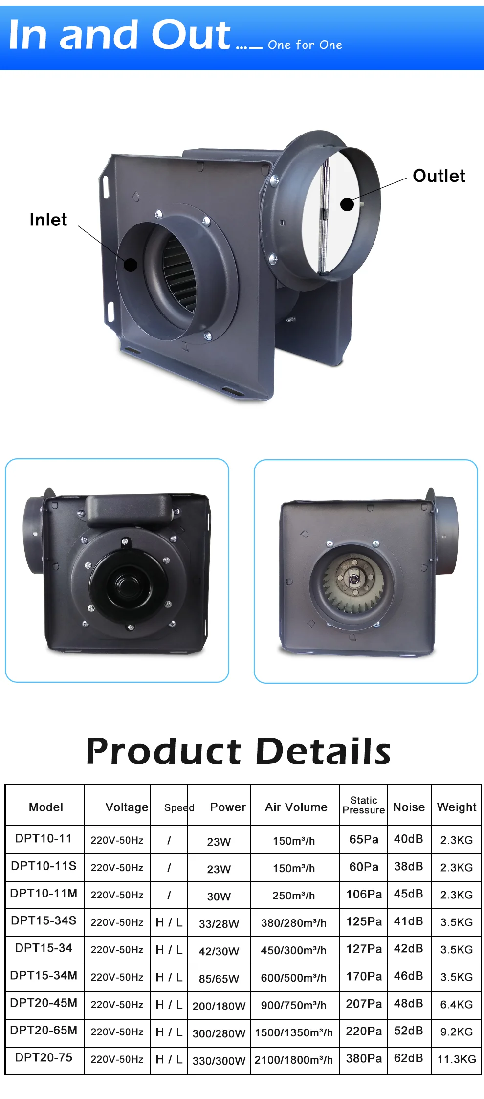 Inline Duct Fan, Brushless, 28dB-A - detail 10
