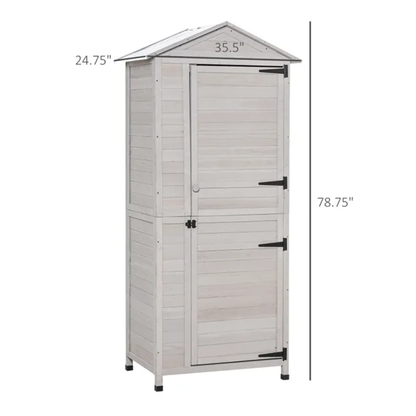 室外花园储物棚工具房 （ Amazon Shipping）（WalMart禁售）（周末不发货）-10