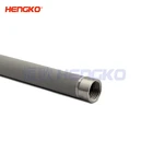 Steel Round Sintered Metal HENGKO Sintered Stainless Steel Microns Multi Porosity Metal Capillary Tube