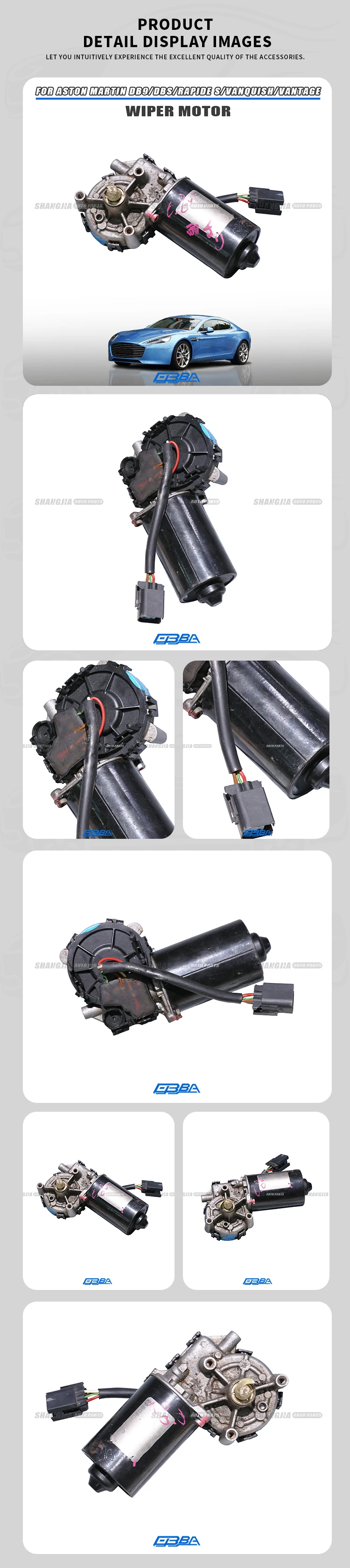 Hot Sale Aluminum Windshield Wiper Motor For Aston Martin Rapide S DB9 Vanquish DBS Vantage 1R12372156AA AG4367350AA Car Module supplier