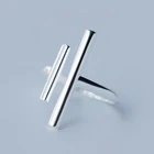 Jewellery Ring R1088 Hot Items Artificial Jewellery Silver T-Line Double Ring Tail Ring Open Index Ring