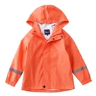 Boys Girls Boys Girls Cotton Lined Waterproof Rain Jackets Hooded Windbreaker Outdoor Wear