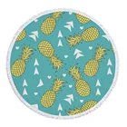 Beach Towel Custom Popular Comfortable Promotional Art Pineapple Sand Free Big Tesalate Beach Towel With Logo
