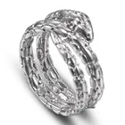 Fashion Snake Ring HY130 European And American Fashion Medusa Titanium Steel Snake Ring