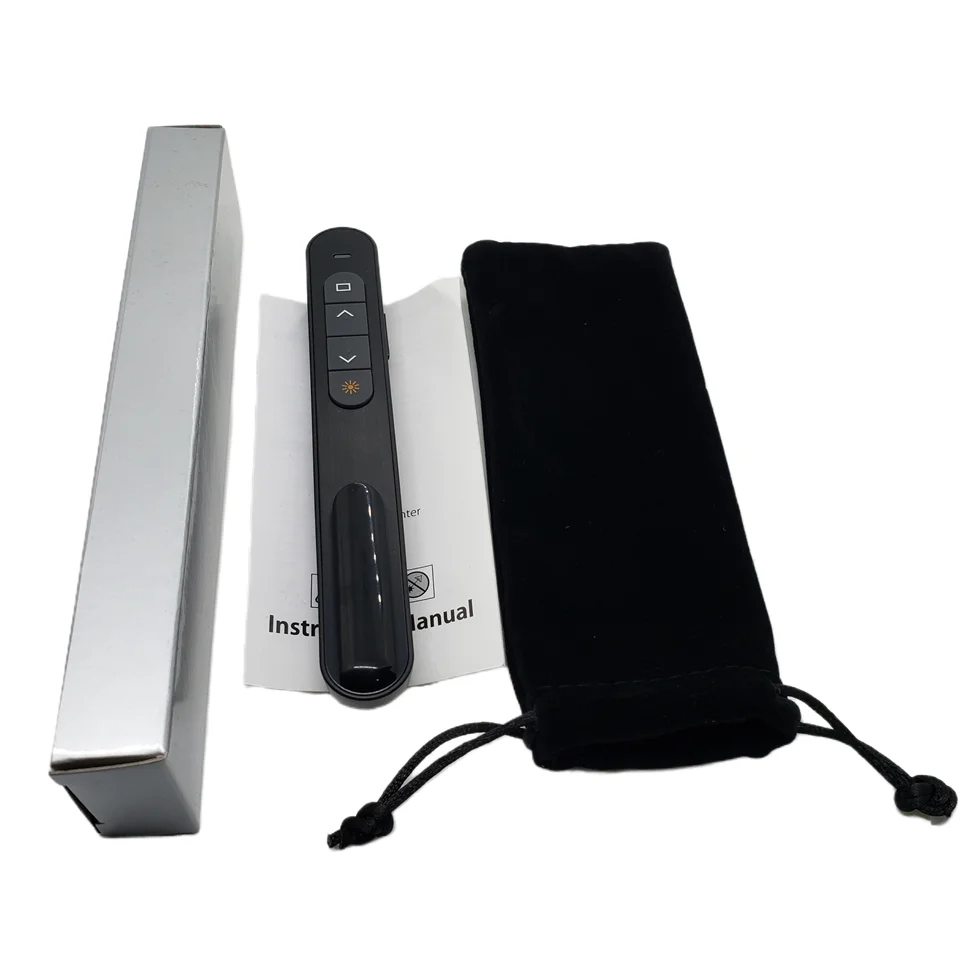 Volume Control PPT Presentation USB 2.4GHz PowerPoint Pointer Wireless Presenter Red Laser Page Turning Pen Remote Control Mouse