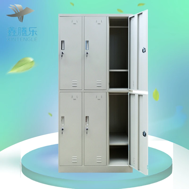 Workplace W300mm x D300mm Steel Locker 6 Door for Office Gym Schools 