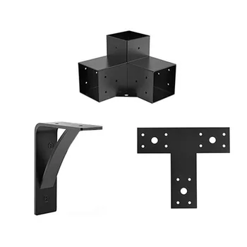 Custom Competitive Price Removable Furniture Hardware Metal Bracket Wood Connector For Timber