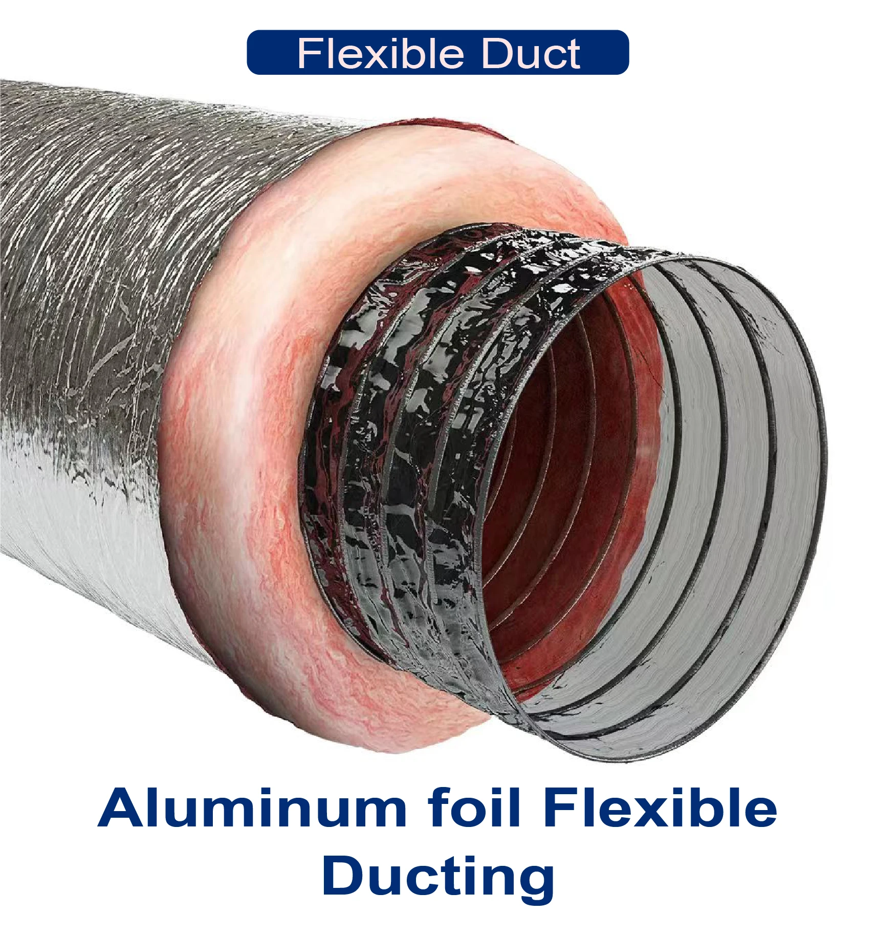 Aluminum Ducting with Fan, HVAC, ISO9001, 30C, 150C - detail 2