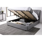 Modern Bed Modernmodern Factory Wholesale Price Gas Lift Full Size Modern Storage Folding King Double Bed Frame