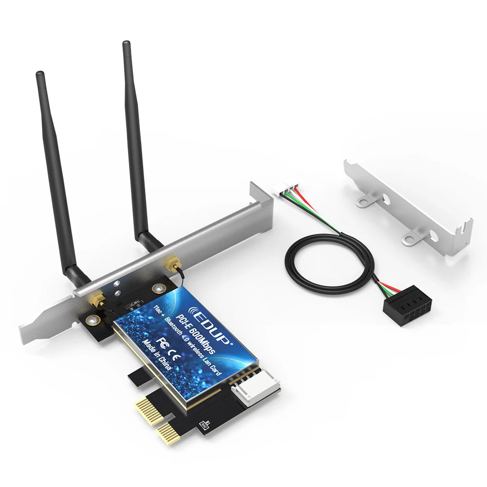 terrasse slack mesterværk Wireless Ep-9619 Dual Band 600mbps Desktop Pci-e Wifi Adapter With Bt4.0  802.11ac Wlan Network Card For Windows - Buy Wireless Usb Adapter,Edup,Usb  Wifi Usb Product on Alibaba.com