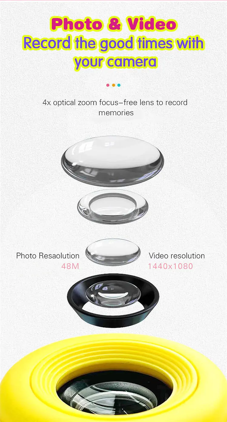 1080P高清屏幕相机玩具儿童宝宝礼物生日户外数码儿童相机