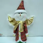 Wings Christmas 55cm Lighted Standing Spring Snowman With Wings And Scarf For Christmas Fabric Decoration
