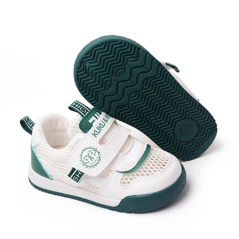 Spring and Summer Children's Sports Mesh Shoes Hollow Breathable Soft Sole Single Mesh Toddler Shoes details