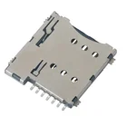 Card Female Push-Push Type H1.35 6pin Sim Card Reader For Gps