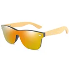 Sunglasses Sunglasses Quality Custom Logo Bamboo Arms Customised Sunglasses With UV 400 CE Standards