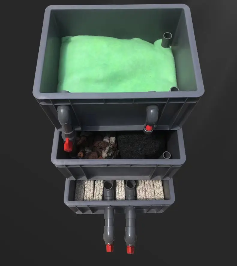 Fish Pond Water Circulation System Filter Box Aquarium Filter Barrel