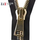 Big Zipper Zipper For Metal 30# Big Teeth Gold Closed End Metal Zipper For Bags