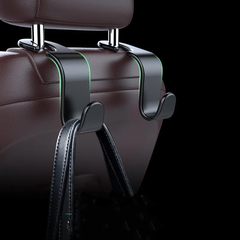 Car Hook Seat Hook SUV Back Seat Headrest Hanger Storage Hooks For Groceries Bag Handbag Auto Products Bearing 20kg