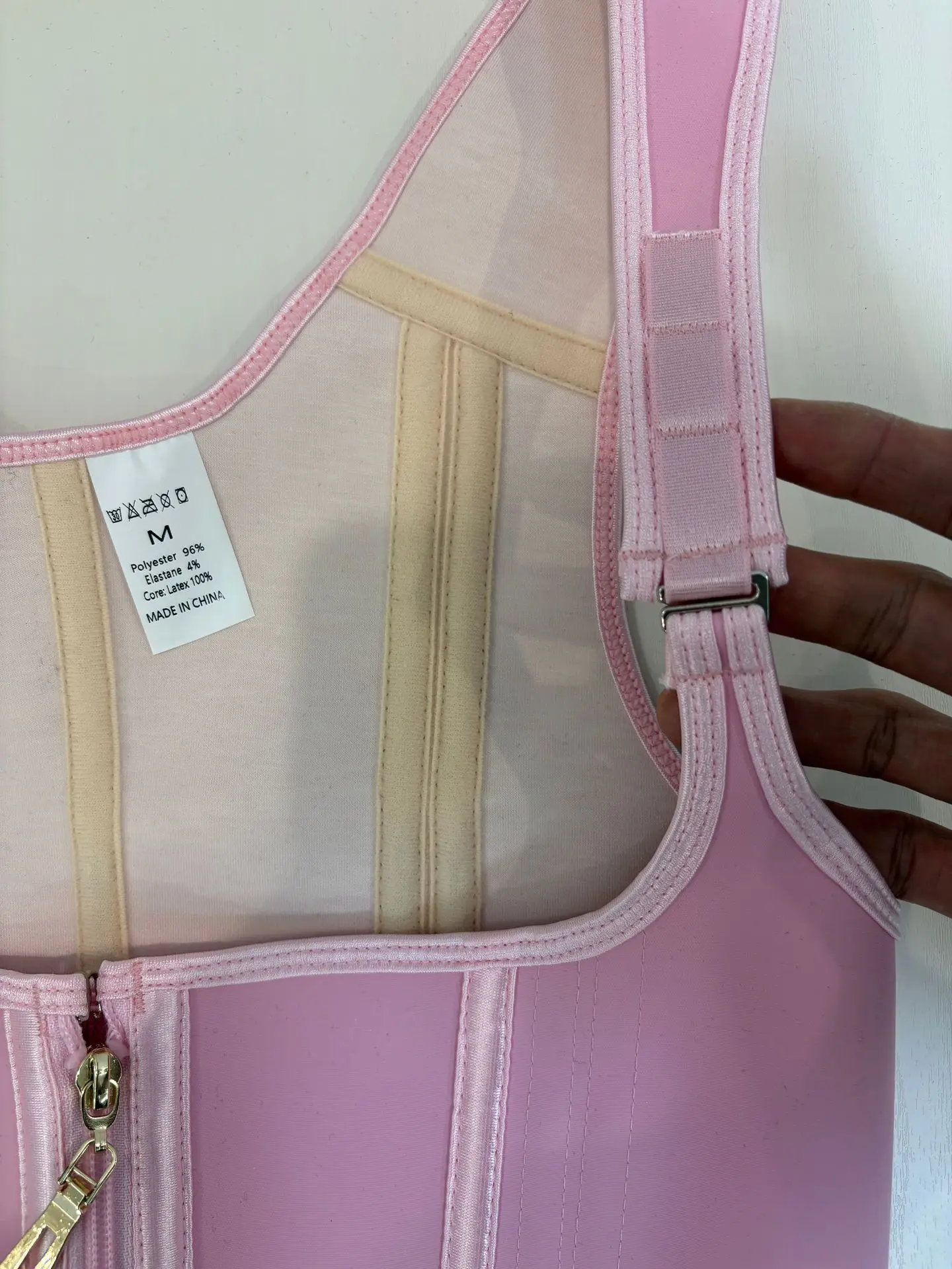 HKRXEC Open-Bust Zip-Front Waist Trainer Corset