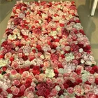 Wedding Wedding Backdrop Customized Rose Wall Backdrop Artificial Flower Wall For Wedding Decoration