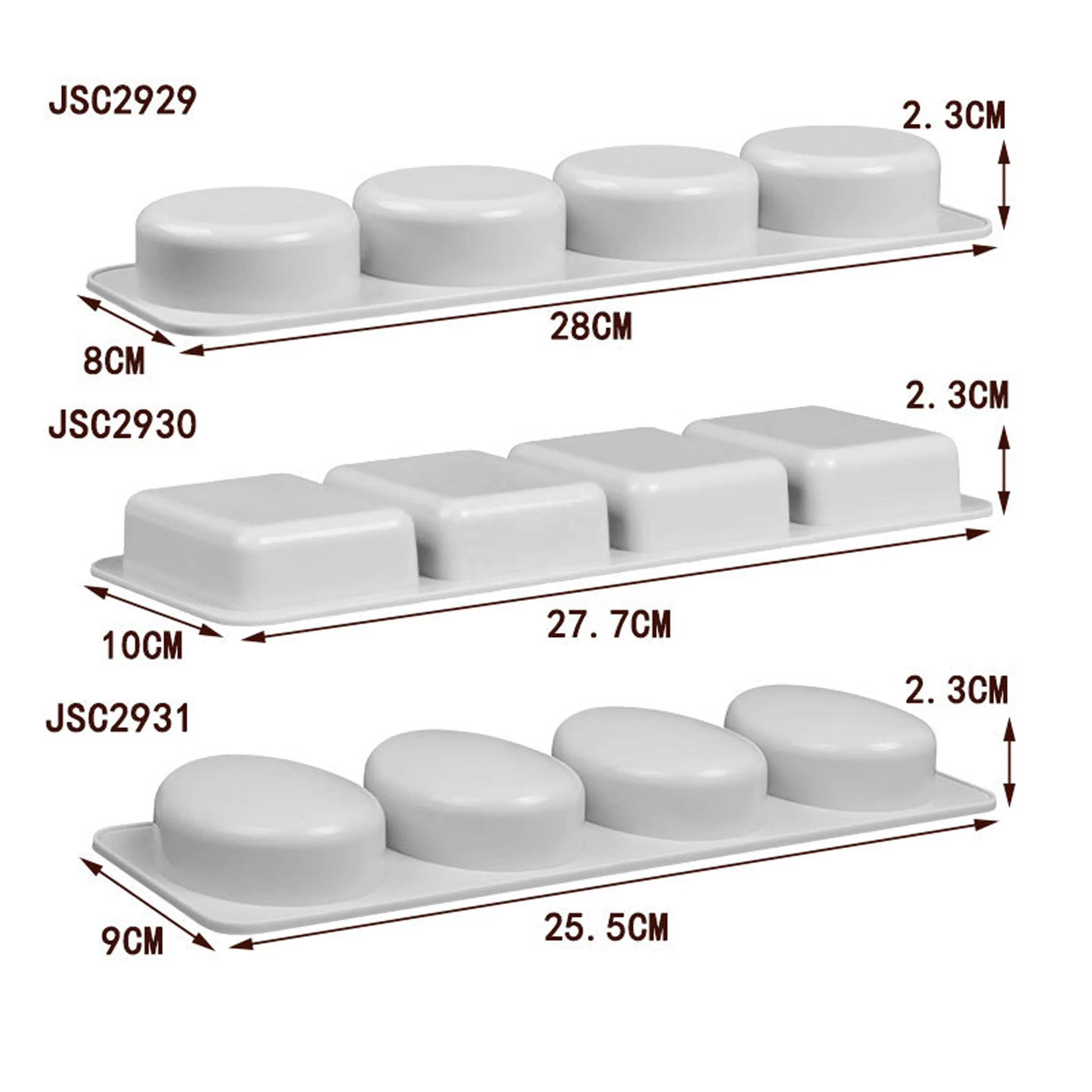 Hot Selling 6 Cavity 3D Body Oval Square Shaped Soap Candle Making Silicone Molds Resin Molds Bomb Soap Mkaing