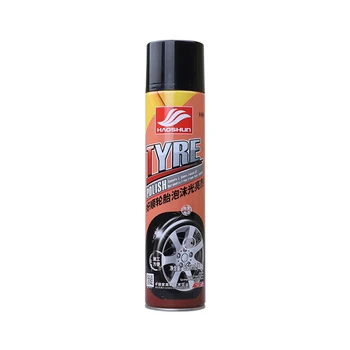 tire shine Factory OEM car tire cleaning multifunctional foam cleaner tire brightener gloss cleaner spray car care supplies