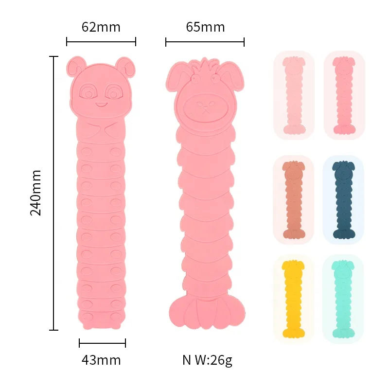 Wellfine silicone Fidget Toy for Kids Magic Suction Disc Decompress Relax Popular Sucker Silicone Suction Cup Squid Square Toy