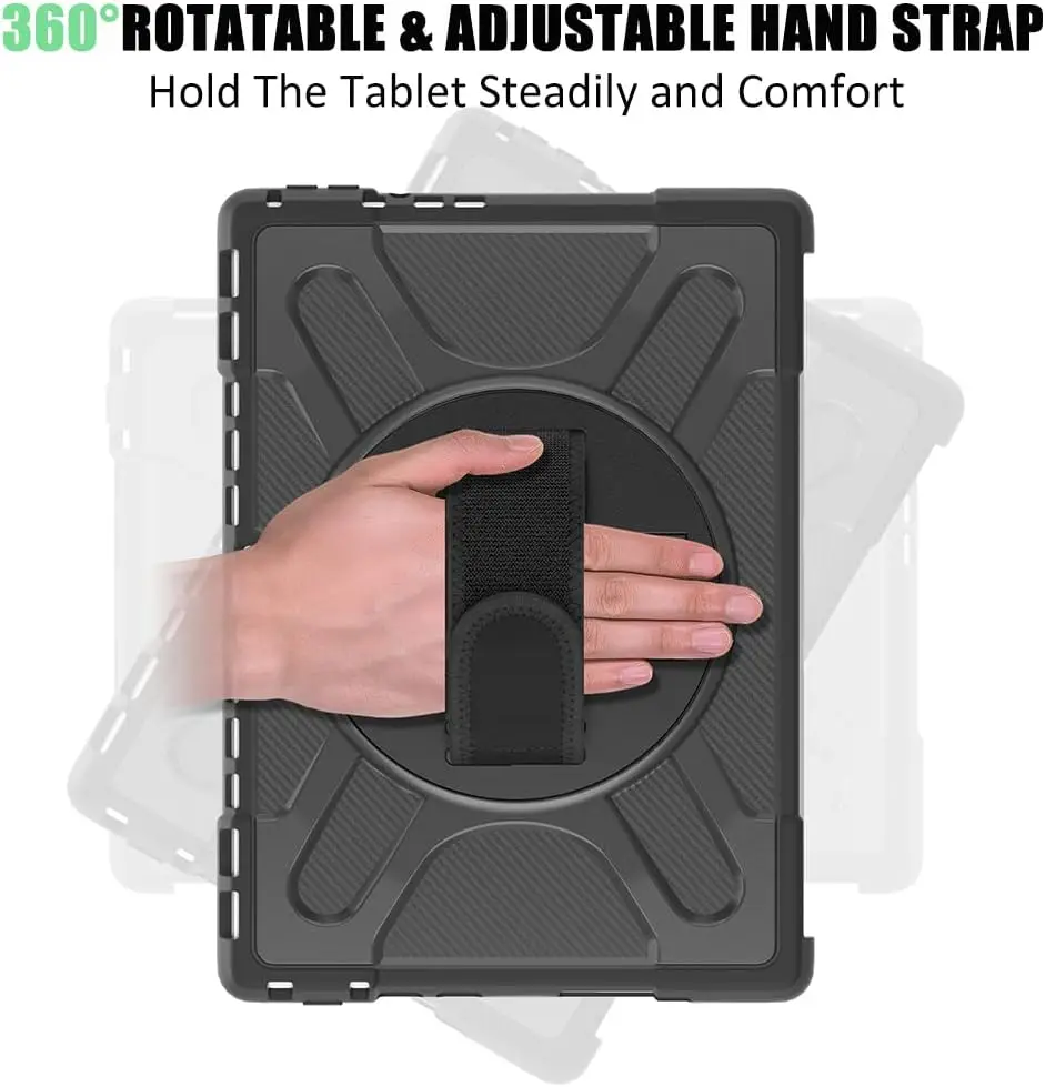 11 13 inch 360 rotating stand wrist strap heavy duty shockproof design-3