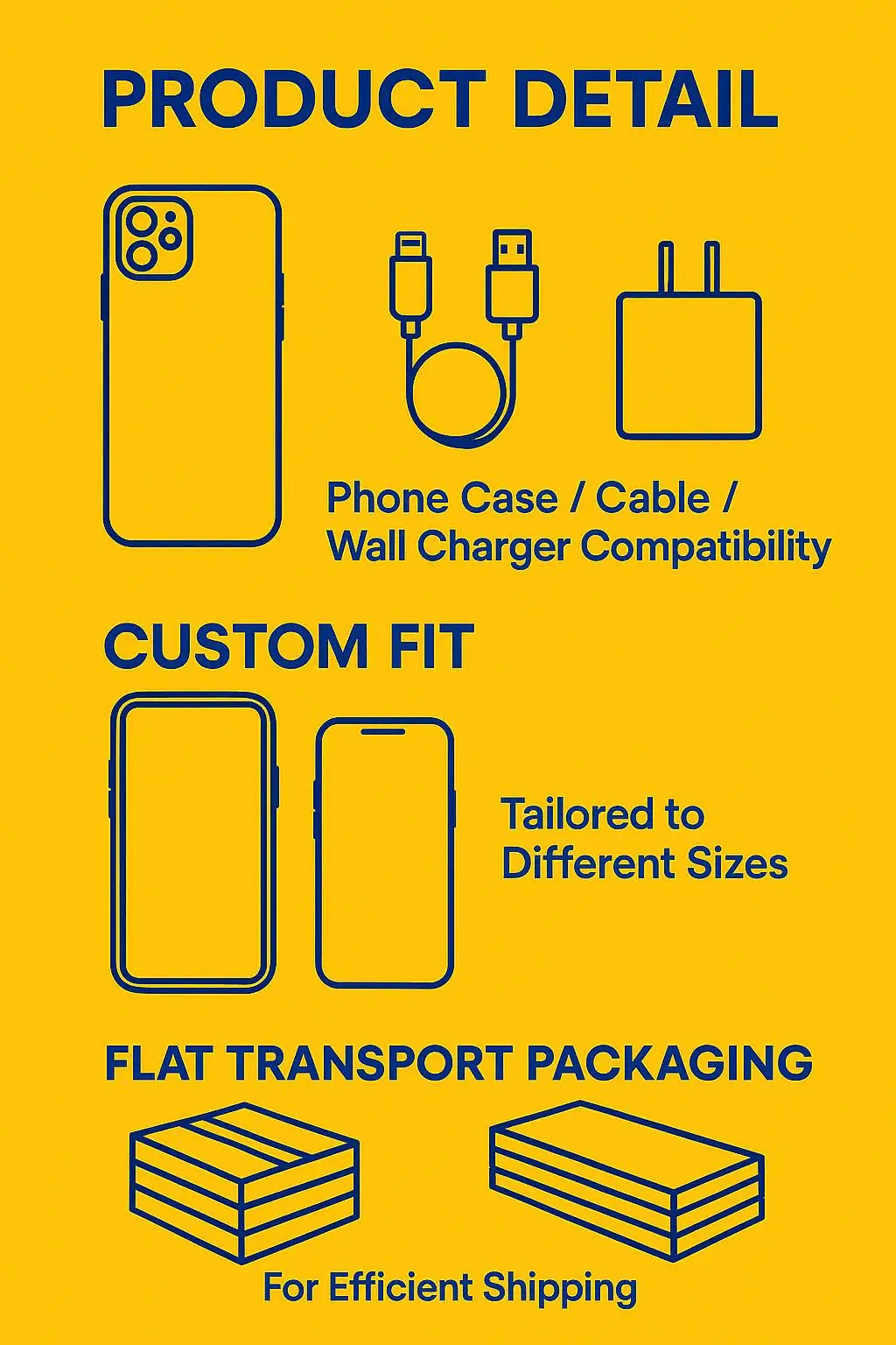 Custom Clear Plastic PET Retail Box Hanger for Packaging Mobile Phone Cases Stickers Candles Crafts Gifts Durable PE Vinyl - detail 5