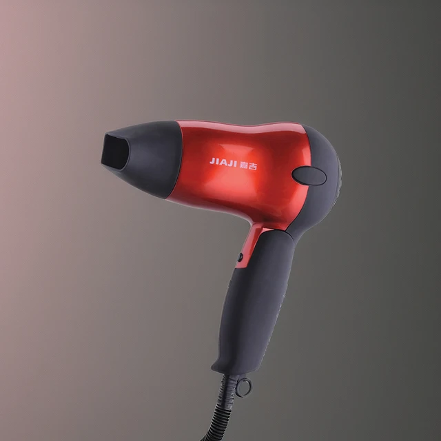 Professional 1000W Electric Hair Dryer with Foldable Handle Plastic Concentrator Nozzle for Hotel Household & Travel Use