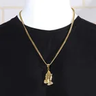 Necklace Necklaces Men Pendant Pray Hand With Hip Hop Stars Finger Necklace Pendant Buddhism Tide People Men And Women