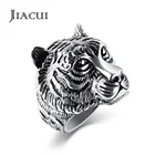 Rings Gold Ring Men Jiacui Jewelry Rings Fashion Tiger Animal Gold Plated Stainless Steel Ring For Men