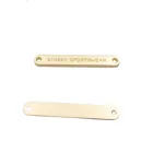 Logo For Metal Label Oval Shape Custom Logo Metal Label For Swimwear