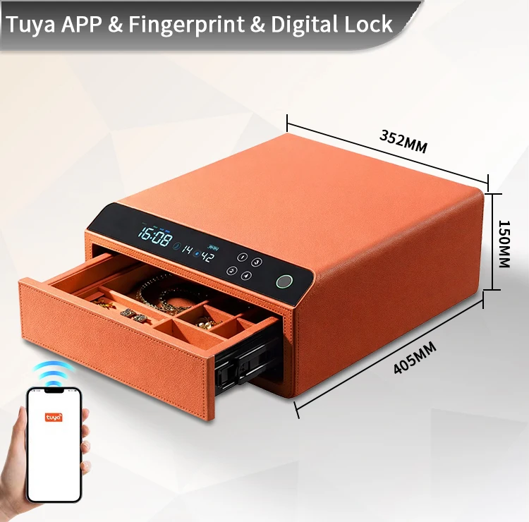 dr 1274 ft ceqsafe smart biometric fingerprint electronic safe box smart hidden diversion steel safe for home and hotel use-14