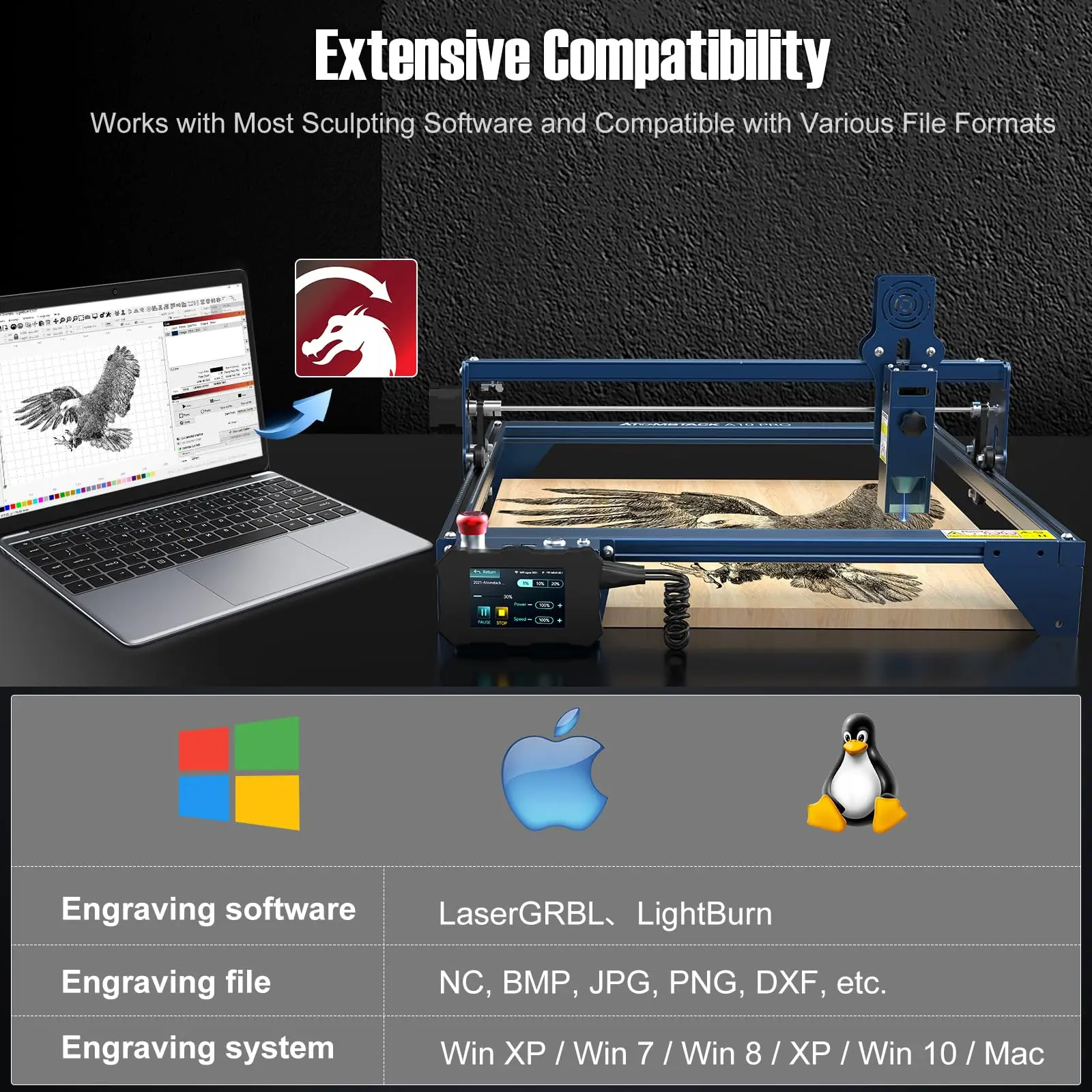 Atomstack A S X Pro W Laser Engraving Machine Offline Cnc Cut