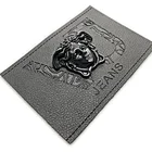 Label Leather Hot New Casting Alloy Logo Label Factory Custom Denim Embossed Leather Label For Clothing