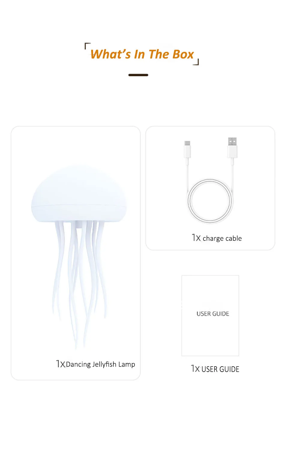 Intelligent Gradient Yard Dimmable Eye Care Bedside Lamp Voice Control with Dancing Legs Jellyfish Table Lamp with Touch Sensor