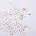 Rhinestone 4mm Custom High Quality Fashion Nail Decoration Round Flat Bottom Resin Jelly Ab Rhinestone