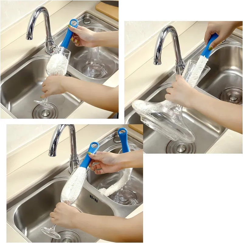 Wine Decanter Cleaning Brush Wine Glass Cleaner Brush Wine Carafe Cleaner Flexible Bottle Scourer Cleaning Brush Tools